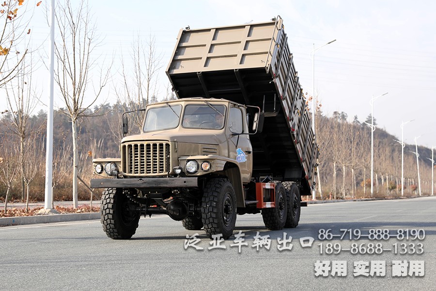 东风六驱EQ2082越野自卸卡车_东风大马力越野自卸载货车